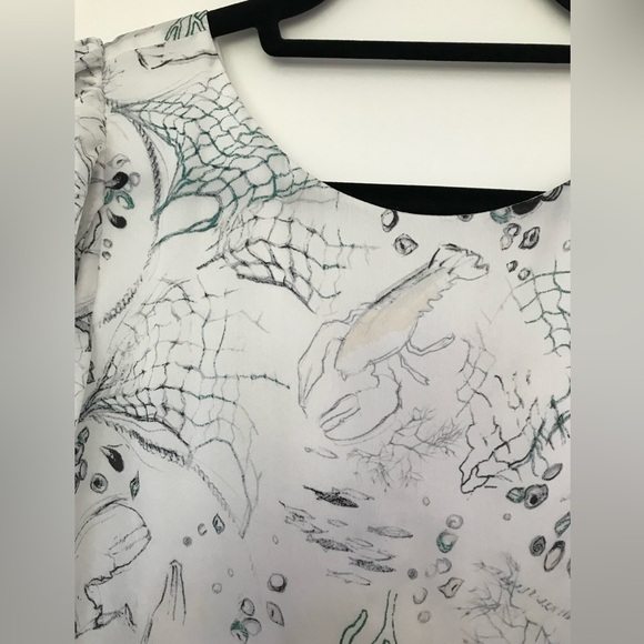 Club Monaco silk cropped top - Picture 2 of 16